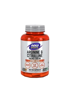 NOW Arginine & Citrulline 120капс -  Аргинин и цитрулин