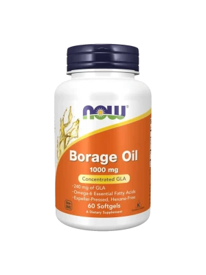 NOW Borage Oil (240мг GLA) 60капс - Масло от пореч