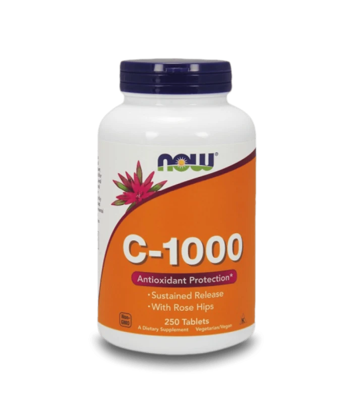 NOW C-1000 Sustained Release with Rose Hips 250табл