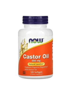 NOW Castor Oil 120 меки капсули Рициново масло