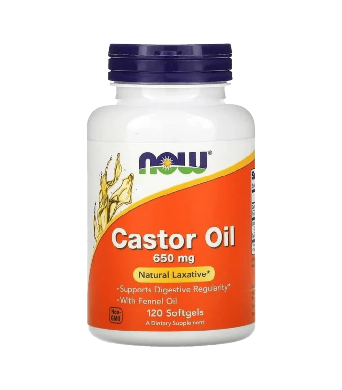 NOW Castor Oil 120 меки капсули Рициново масло