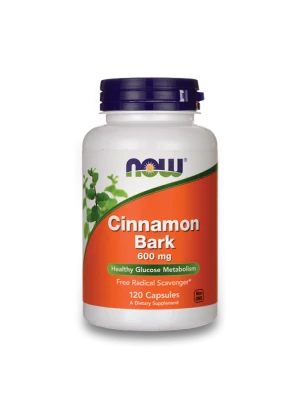 NOW Cinnamon Bark 600мг 120капс - Екстракт Канела