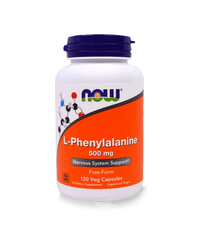 NOW L-Phenylalanine 500 мг 120 капсули L-фениланин