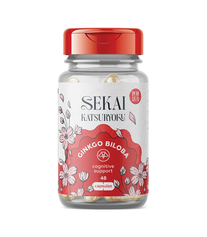 SEKAI KATSURYOKU Ginkgo Biloba 48капс - Гинко билоба